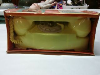 Vintage 1960s Ring A Ding Telephone Toy Phone Old Stock Lorain Ohio Usa