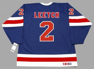 Brian Leetch York Rangers 1991 Ccm Vintage Nhl Hockey Jersey