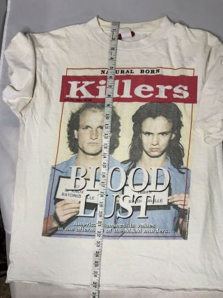 Vintage Natural Born Killers Shirt XL 1994 Oliver Stone NIN RATM Prom 10