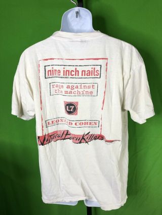 Vintage Natural Born Killers Shirt XL 1994 Oliver Stone NIN RATM Prom 2