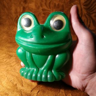 Vintage Rare Russian plastic toy - Anuran Hoptoad Toad - 4.  7 in - USSR Doll 3