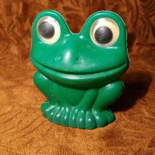 Vintage Rare Russian plastic toy - Anuran Hoptoad Toad - 4.  7 in - USSR Doll 4