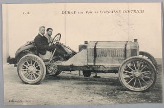 4 RARE Antique Paris 1905 Grand Prix Automobile Racecar Photograph Postcards 4