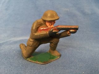 Antique World War I Lead Wwi Toy Soldier Doughboy Aef American Springfield Rifle