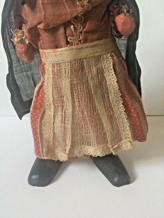 VINTAGE PAPER MACHE GERMAN WIND - UP MECHANICAL WITCH 9 