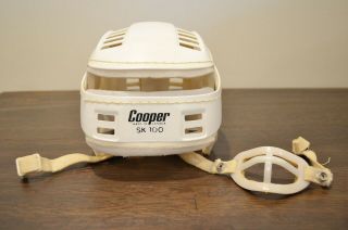 Vintage Cooper Sk - 100 Hockey Helmet White Sk100