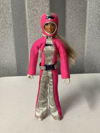 Vintage Derry Daring Doll Action Figure Ideal 1974 W/ Helmet 1970’s Vtg Toy