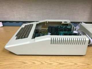 Vintage Apple II,  Computer A2S1048 w/ Disk Drive,  Microsoft RAM card 8