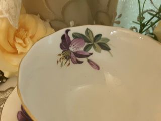 VTG ADDERLEY TEA CUP AND SAUCER GOLD FRETTING 4