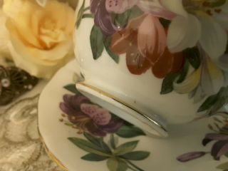 VTG ADDERLEY TEA CUP AND SAUCER GOLD FRETTING 5
