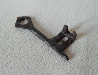 Ancient Vikings Iron Key For Chest Lock.