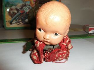 Vintage Wind Up Crawling Baby Doll,  5 1/2 Long By 2 1/2 - - To US 2