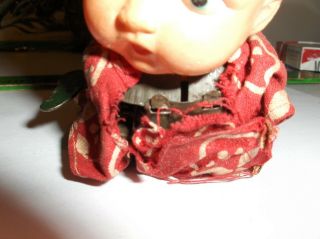 Vintage Wind Up Crawling Baby Doll,  5 1/2 Long By 2 1/2 - - To US 4