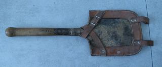 RARE WWI - WWII VINTAGE GERMAN MILITARY FIELD TRENCH SHOVEL SPADE 2