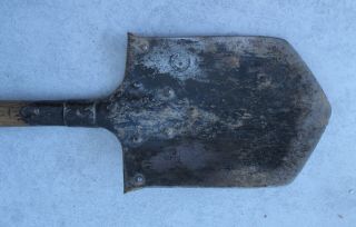 RARE WWI - WWII VINTAGE GERMAN MILITARY FIELD TRENCH SHOVEL SPADE 5