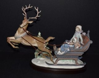 Rare Lladro Figurine " Winter Wonderland " 1429 - S Debon - Ret 2001 - Originial Box