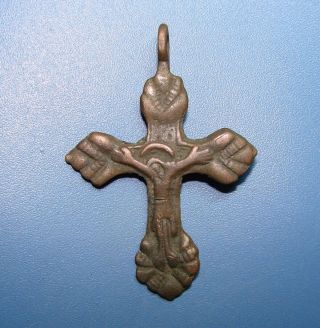 Ancient Bronze Cross.  Rare.