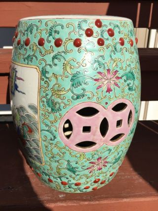 11” Tall CHINESE PORCELAIN LANTERN From Unknown Time Period.  Few Chips In It 5