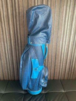 Auth Louis Vuitton Sac Golf Club Bag Epi Blue Leather Vintage Lv12