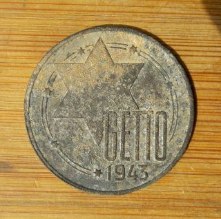 German/jewish Coin,  20 Mark,  Ghetto Litzmannstadt,  Wwii,  Ww2