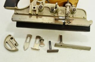 Vintage Stanley No.  45 Combination Plane - Fine,  Script Logo,  Type 12 3