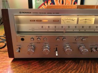 Vintage Pioneer SX - 1050 AM/FM Stereo Receiver Home Audio 1970 ' s 120 Watts 3