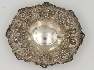 Stieff Repousse Sterling Silver Bowl - Hand Chased 2