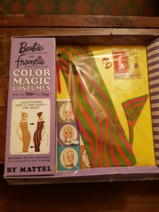 Rare Vintage Barbie Color Magic 1775 " Stripes Away " Nrfb (1967)