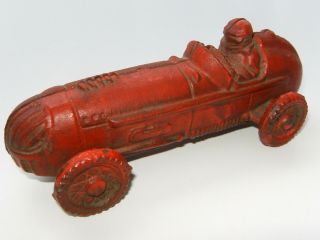 Vintage Cast Iron Indy 500 Racer Toy Car