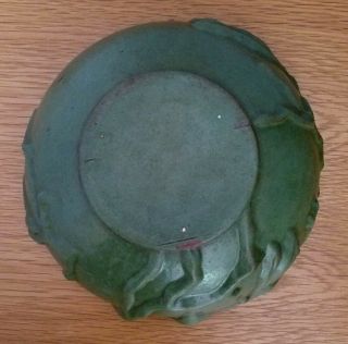 Bowl PETERS REED Art Pottery VINES PERECO Matte GREEN Arts & Crafts Mission Vtg 6
