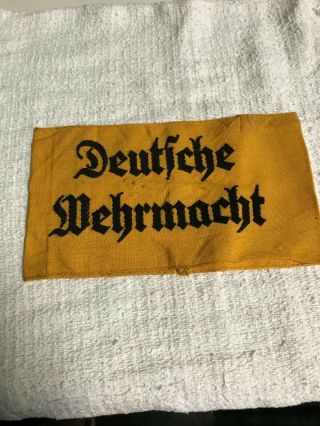 Wwii German Deutsche Wehrmacht Armband