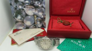 Rolex Oyster Precision 6426 Vintage Mens Stainless Steel Certificate W/ Box Nr