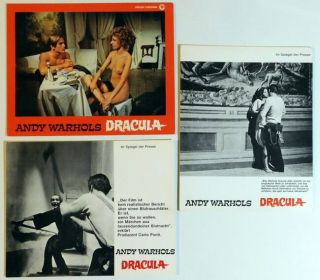 Andy Warhol`s BLOOD FOR DRACULA lobby cards 15 vintage stills 1974 5