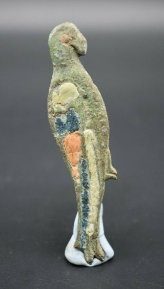 Ancient Roman Style Bronze Enamelled Bird Brooch