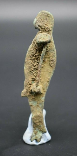 Ancient Roman style bronze enamelled bird brooch 2