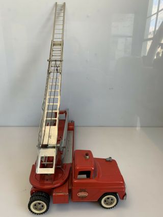 Vintage 50s/60s Tonka No.  5 Aerial Ladder T.  F.  D Fire Engine Truck Pressed Steel 3