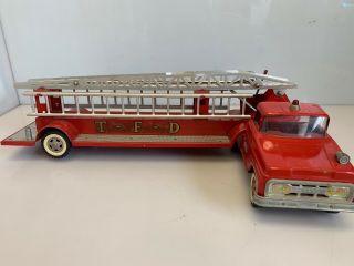 Vintage 50s/60s Tonka No.  5 Aerial Ladder T.  F.  D Fire Engine Truck Pressed Steel 5