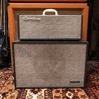Vintage 1965 Jmi Vox Domino Bass Piggyback Valve Amplifier Head & 1x12 Cabinet