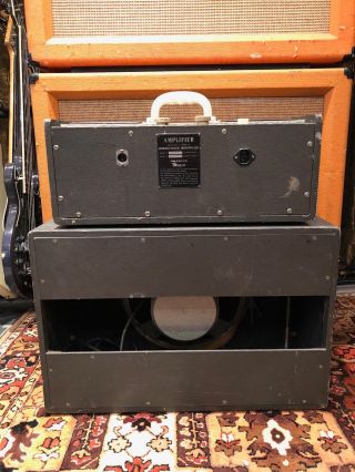 Vintage 1965 JMI Vox Domino Bass Piggyback Valve Amplifier Head & 1x12 Cabinet 3