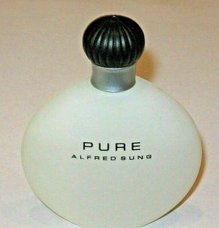 Vintage Perfume Bottle Spray Alfred Sung - Pure - Edp - 1.  7 Oz/50 Ml - 3/4 Full