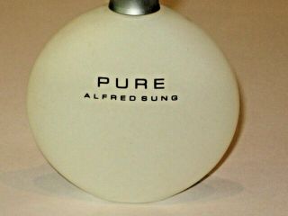 Vintage Perfume Bottle Spray Alfred Sung - Pure - EDP - 1.  7 OZ/50 ML - 3/4 Full 3
