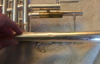 Bach Stradivarius 37 Vintage Silver Trumpet w Case,  5B Mouthpiece 3