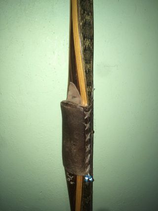 Robertson Stykbow Purist Custom Rattlesnake 66 " 61 Longbow Lh Archery Vtg Horn