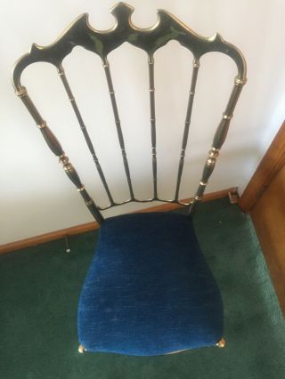 Vintage Chiavari Chair Brass Hollywood Regency 3