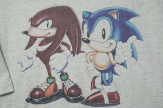 Sega Channel Vintage T Shirt Sonic Knuckles XL Single Stitch Play TV Oneita RARE 4