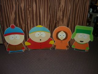 Vintage South Park Cardboard Cutouts Characters Displays Store Promo 1998 Rare