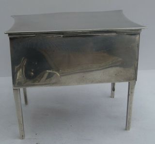 ANTIQUE ENGLISH SILVER JEWELLERY CHEST c.  1912 5
