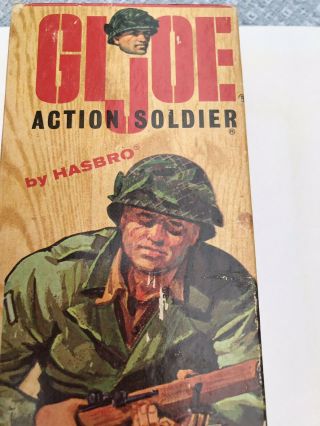 Vintage 1964 GI Joe Action Soldier Early Edition Triple Trade Mark Box Only 2
