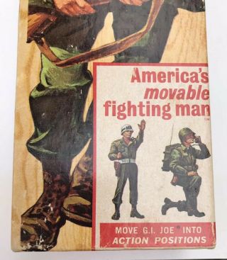 Vintage 1964 GI Joe Action Soldier Early Edition Triple Trade Mark Box Only 3