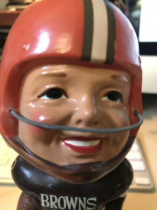 Cleveland Browns NFL 1960’s Vintage Nodder - Bobblehead - Made in Japan 3